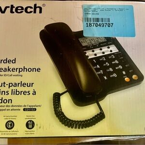 VTech Black Corded Speakerphone with Caller ID
